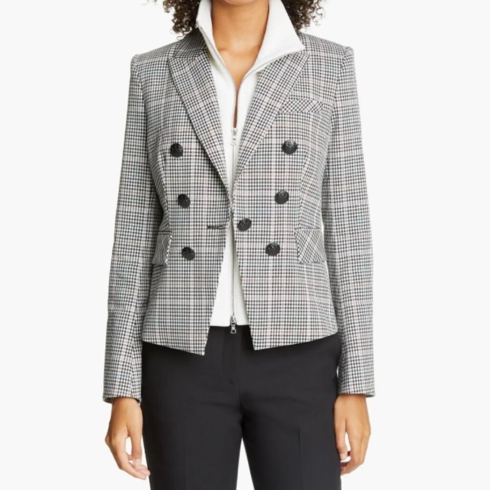 Veronica Beard Diego Dickey Houndstooth Jacket/Blazer Size 4